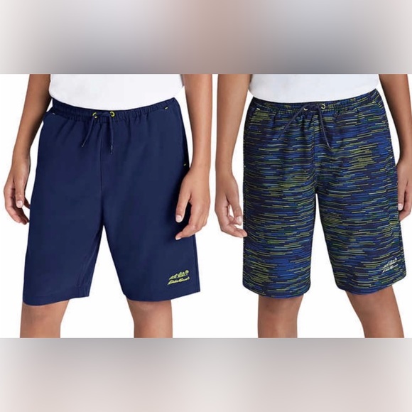 Eddie Bauer Youth 2-pack Hybrid Shorts Brand New Size S - Picture 1 of 3